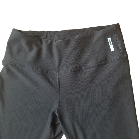 RBX Athletic Black Stretch Leggings Wide  Waistband - Picture 3 of 5